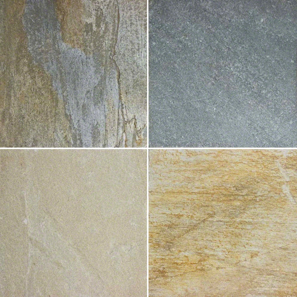 Gold White Quartzite 24x24 Gauged