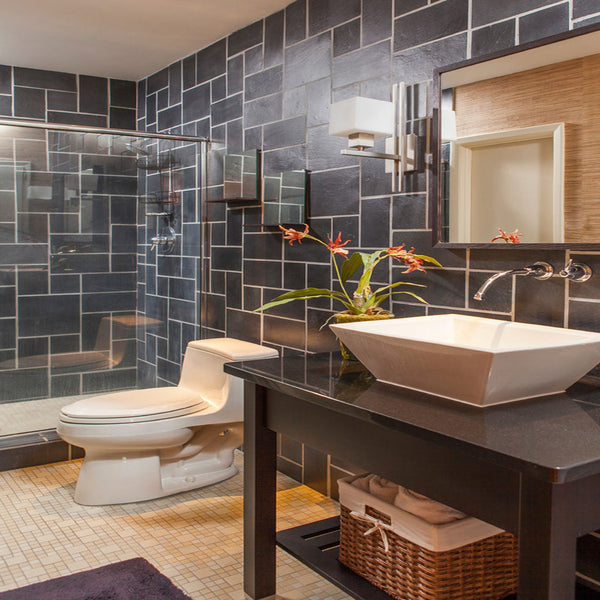 Bathroom Designs Slate Pattern Veneers