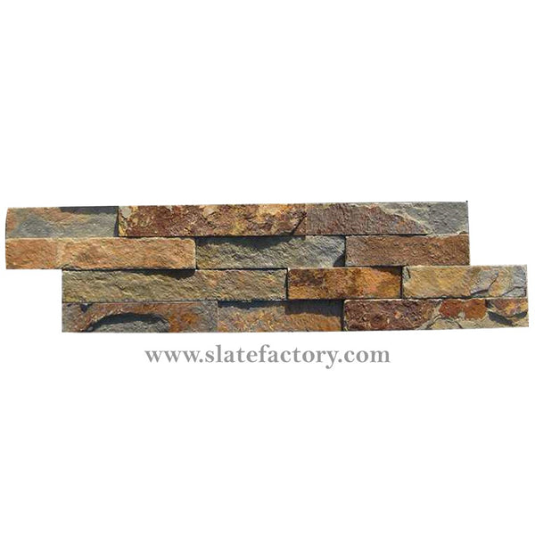 gold rush splitface ledger stone panels