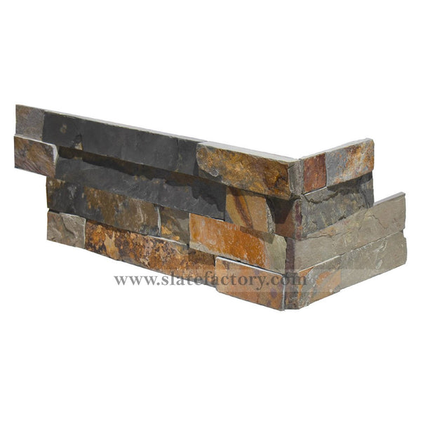 gold rush stacked stone corner