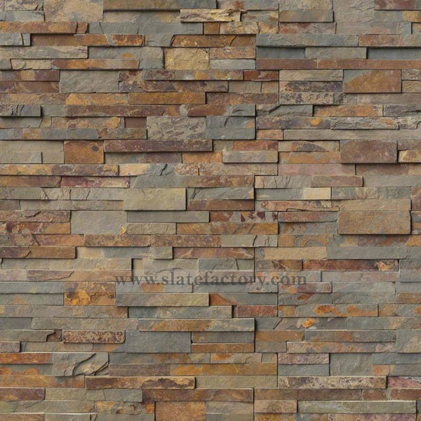 gold rush stacked stone panels