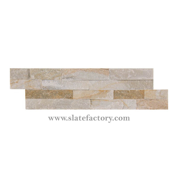 golden honey split face ledger panel