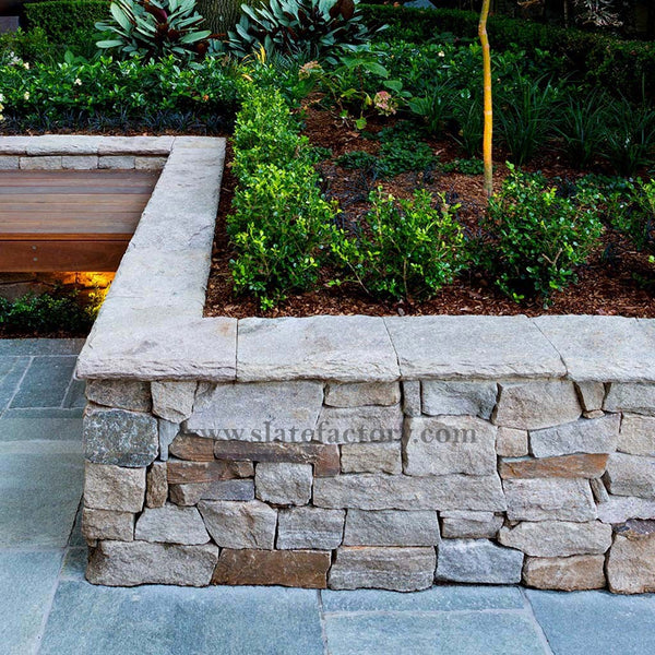 stone-facade-planter-box-beach-sandy-ledgestone