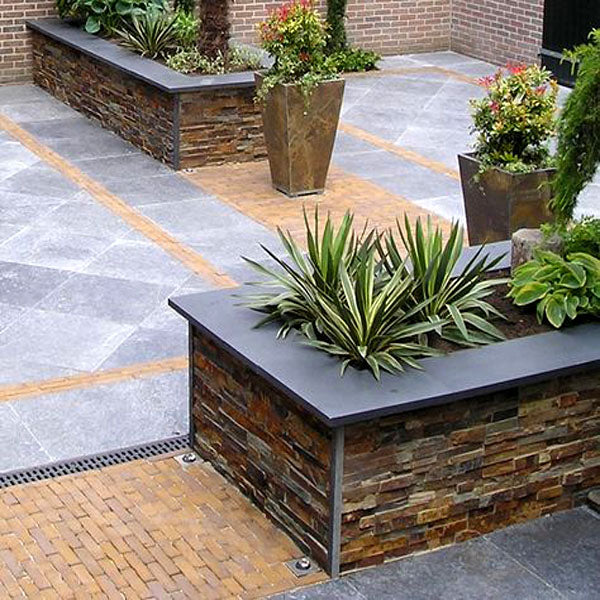 Create Attractive Planter Boxes With Ledger Stone Panels
