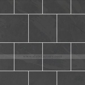 black stone tile texture