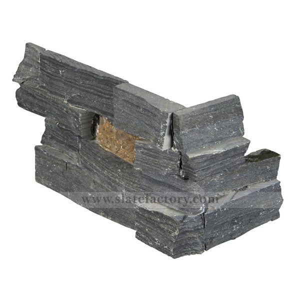 charcoal rust ledger stone corner
