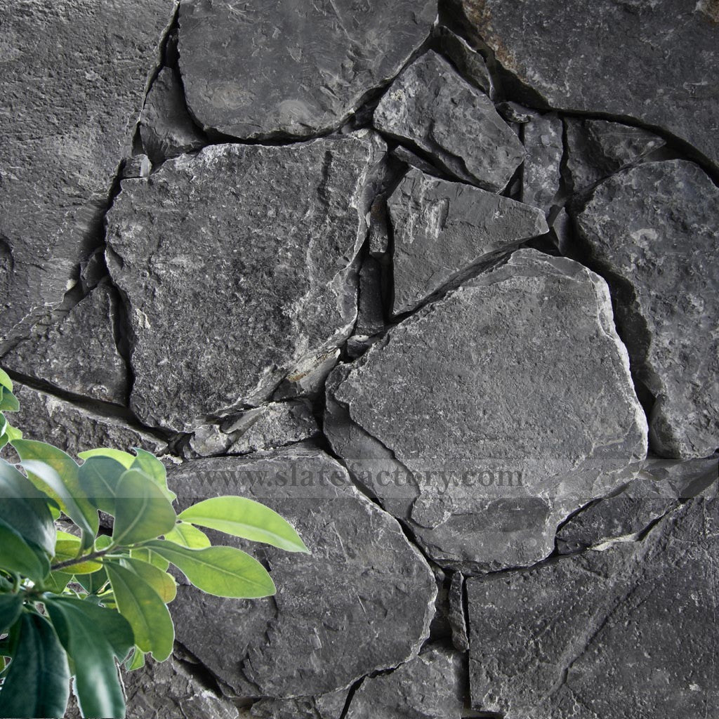 Natural Fieldstone Veneer | Black Stone Veneer | Black Stone